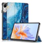 For Honor Pad V9 11.5 Custer Painted 3-Fold Leather Tablet Case(Wave)