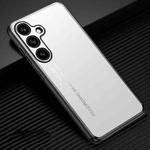 For Samsung Galaxy S24+ 5G Frosted Metal Phone Case(Silver)