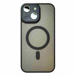 For iPhone 15 MagSafe Skin Feel Phone Case with Lens Film(Black)