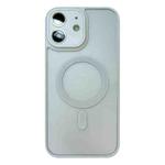 For iPhone 12 MagSafe Skin Feel Phone Case with Lens Film(White)