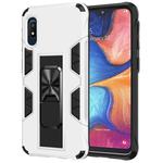 For Samsung Galaxy A10e Soldier Armor Shockproof TPU + PC Magnetic Protective Case with Holder(White)