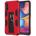 For Samsung Galaxy A10e Soldier Armor Shockproof TPU + PC Magnetic Protective Case with Holder(Red)