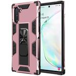 For Samsung Galaxy Note10 Soldier Armor Shockproof TPU + PC Magnetic Protective Case with Holder(Rose Gold)