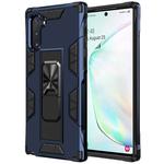 For Samsung Galaxy Note10 Soldier Armor Shockproof TPU + PC Magnetic Protective Case with Holder(Blue)