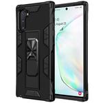 For Samsung Galaxy Note10 Soldier Armor Shockproof TPU + PC Magnetic Protective Case with Holder(Black)