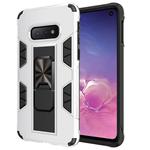 For Samsung Galaxy S10e Soldier Armor Shockproof TPU + PC Magnetic Protective Case with Holder(White)