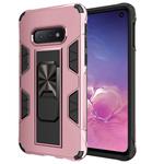 For Samsung Galaxy S10e Soldier Armor Shockproof TPU + PC Magnetic Protective Case with Holder(Rose Gold)