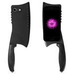 For iPhone 6 Plus Simulated Kitchen Knife TPU + PC Phone Case(Black)