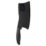 For Samsung Galaxy S25+ 5G Simulated Kitchen Knife TPU + PC Phone Case(Black)