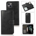 For iPhone 15 Plus 2 in 1 Detachable Phone Leather Case(Black)