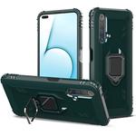 For OPPO Realme X50 & Realme X3 Carbon Fiber Protective Case with 360 Degree Rotating Ring Holder(Green)