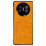 For Huawei Mate X5 i.Crystal Lambskin Folding Phone Case(Orange)