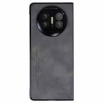 For Huawei Mate X5 i.Crystal Lambskin Folding Phone Case(Dark Grey)