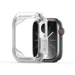 For Apple Watch 9 / 8 / 7 45mm DUX DUCIS Tamo Series Hollow PC + TPU Watch Protective Case(Transparent White)