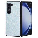 For Samsung Galaxy Z Fold5 Flash Diamond Folding Phone Case(Flash White)