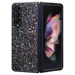 For Samsung Galaxy Z Fold3 5G Flash Diamond Folding Phone Case(Flash Black)