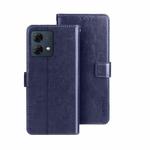 For Motorola Moto G84 5G idewei Crazy Horse Texture Leather Phone Case(Blue)