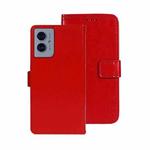 For Motorola Moto G55 5G idewei Crazy Horse Texture Leather Phone Case(Red)