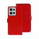 For Motorola Moto G75 5G idewei Crazy Horse Texture Leather Phone Case(Red)