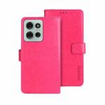 For Motorola Moto G75 5G idewei Crazy Horse Texture Leather Phone Case(Rose Red)