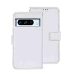 For Google Pixel 8 Pro idewei Crazy Horse Texture Leather Phone Case(White)