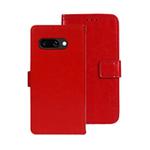 For Google Pixel 9a idewei Crazy Horse Texture Leather Phone Case(Red)