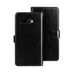 For Google Pixel 9a idewei Crazy Horse Texture Leather Phone Case(Black)