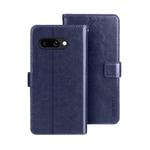 For Google Pixel 9a idewei Crazy Horse Texture Leather Phone Case(Blue)