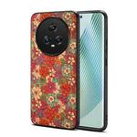 For Honor Magic5 Four Seasons Flower Language Series TPU Phone Case(Summer Red)