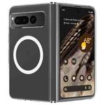 For Google Pixel Fold Scratchproof PC Transparent MagSafe Phone Case