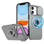 For iPhone 11 Camshield MagSafe Ring Holder Armor Phone Case(Titanium Grey)