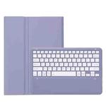 For Honor Pad 9 AH19 TPU Ultra-thin Detachable Bluetooth Keyboard Tablet Leather Case(Purple)