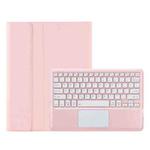 For Honor Pad 9 AH19-A TPU Ultra-thin Detachable Bluetooth Keyboard Tablet Leather Case with Touchpad(Pink)