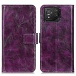 For Asus ROG Phone 8 Retro Crazy Horse Texture Leather Phone Case(Purple)