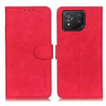 For Asus ROG Phone 8 KHAZNEH Retro Texture Flip Leather Phone Case(Red)