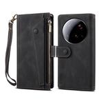 For Xiaomi 15 Ultra ESEBLE Retro Frosted RFID Leather Phone Case(Black)