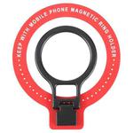 CPS-050 Adhesive MagSafe Magnetic Ring Phone Ring Holder(Red)