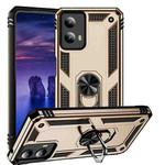 For Motorola Moto G Play 5G 2024 Shockproof TPU + PC Phone Case with Holder(Gold)