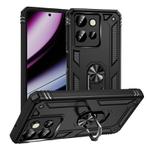 For Motorola Moto G Play 2025 / G Power 2025 Shockproof TPU + PC Phone Case with Holder(Black)