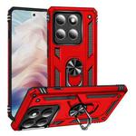 For Motorola Edge 5G 2025 Shockproof TPU + PC Phone Case with Holder(Red)