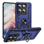 For Motorola Edge 5G 2025 Shockproof TPU + PC Phone Case with Holder(Blue)
