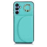 For Samsung Galaxy A15 4G / 5G YM007 Ring Holder Card Bag Skin Feel Phone Case(Green)