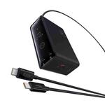 Baseus Digital 240W GaN Intelligent Desktop Fast Charger with 1m DC Charging Cable, US Plug(Black)