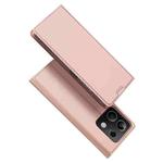 For Xiaomi Redmi Note 13 5G DUX DUCIS Skin Pro Series Flip Leather Phone Case(Rose Gold)