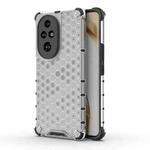 For Honor 200 Pro Shockproof Honeycomb PC + TPU Protective Phone Case(White)