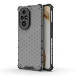 For Honor 200 Pro Shockproof Honeycomb PC + TPU Protective Phone Case(Black)