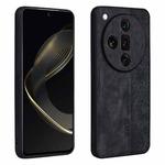 For OPPO Find X7 Ultra AZNS 3D Embossed Skin Feel Phone Case(Black)
