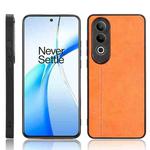 For OnePlus Nord CE4 5G Cow Pattern Sewing Back Cover Phone Case(Orange)