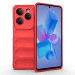 For Infinix Hot 40 Pro / Hot 40 Magic Shield TPU + Flannel Phone Case(Red)