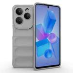 For Infinix Hot 40 Pro / Hot 40 Magic Shield TPU + Flannel Phone Case(Grey)